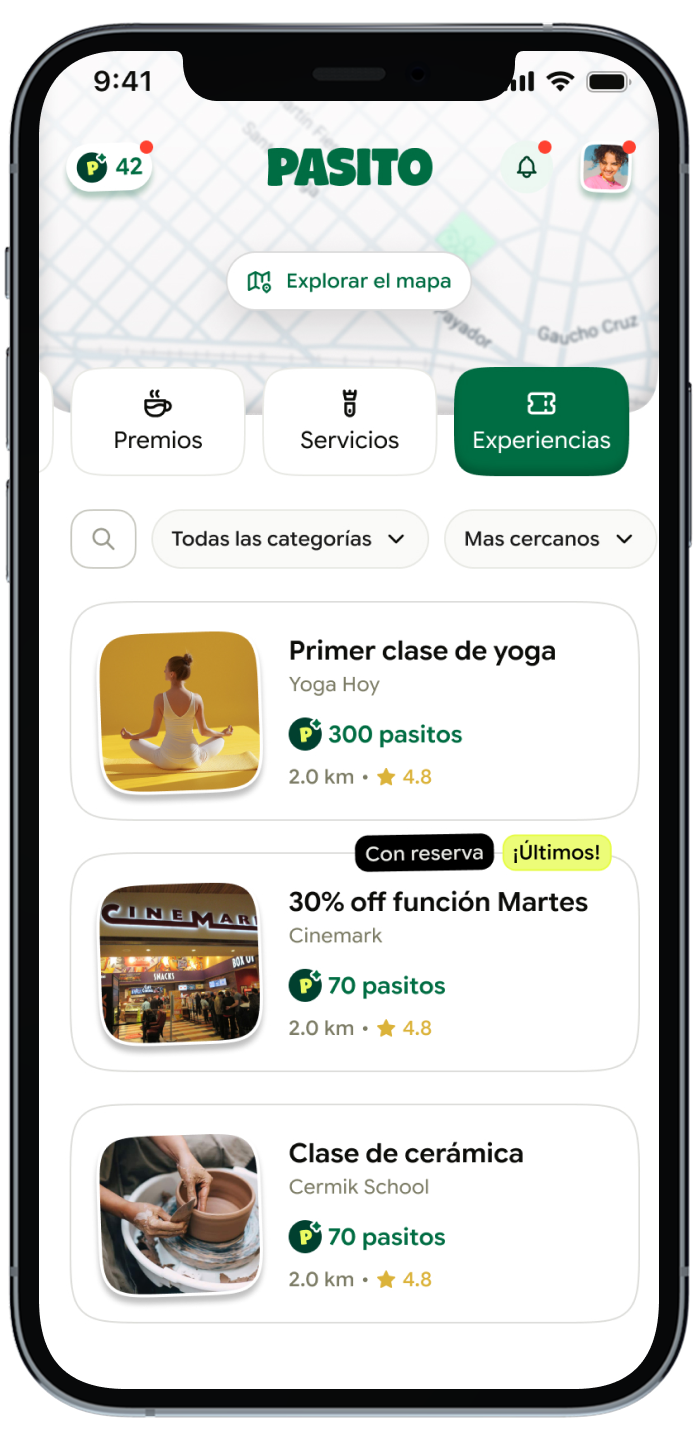 Pasito para comercios · vista derecha