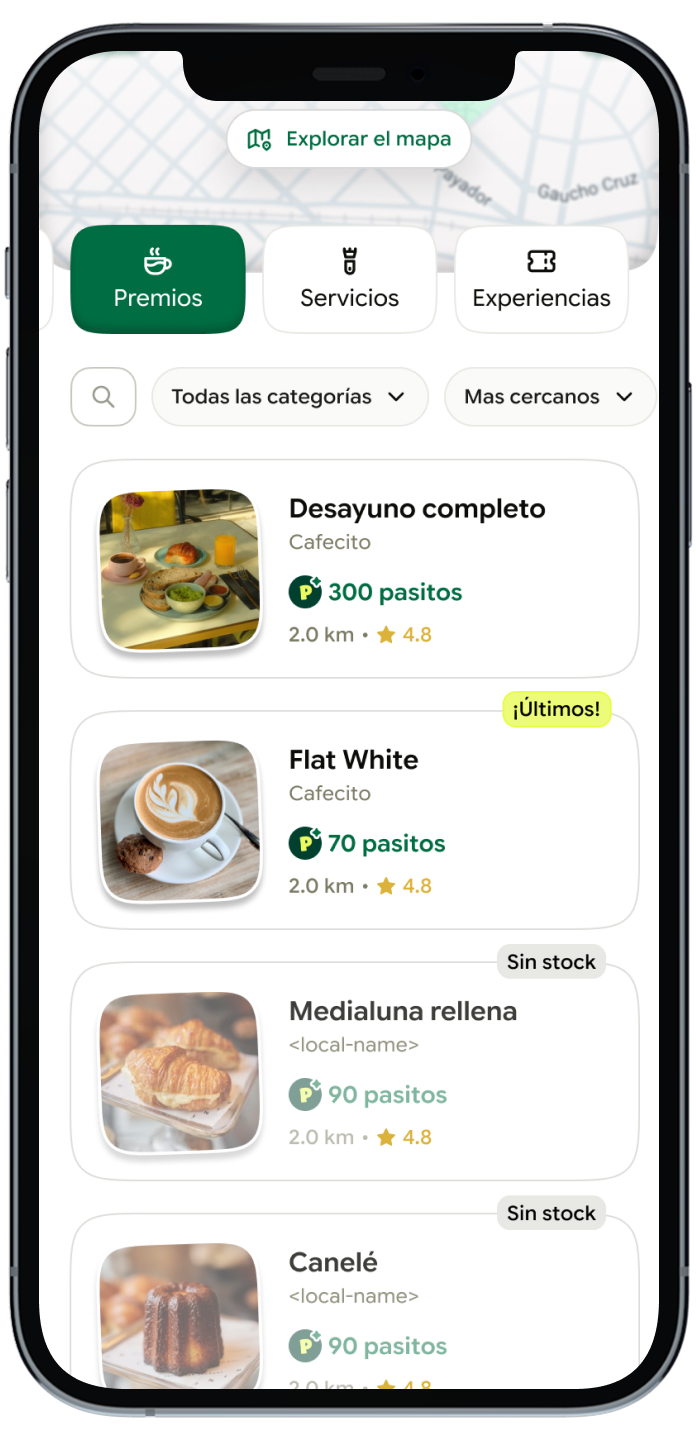 Pasito Empresas · vista derecha